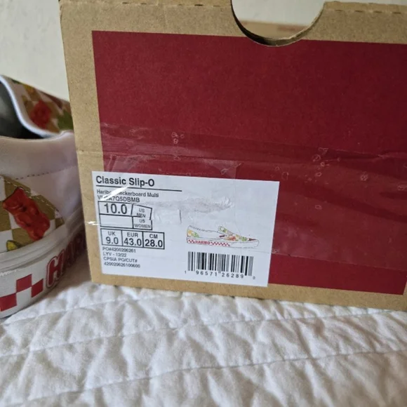 Vans Haribo Gummies Men 10 Classic Slip On Checkerboard Multicolor 062024 Rare - Picture 7 of 7